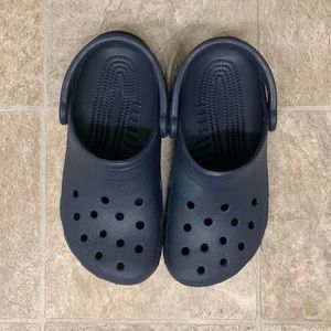 Navy crocs